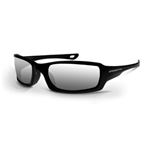 Crossfire M6A Silver Mirror Lens With Pearl Black Frame Safety Glasses 2063