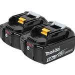 Makita 18V LXT® Lithium-Ion 5.0Ah Battery 2/Pack BL1850B2