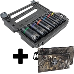Klein 6-Piece 2-In-1 Impact Socket Set With 12 Point Sockets & FREE Camo Tool Pouches