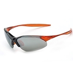 Crossfire Cobra Silver Mirror Lens With Crystal Orange Frame Safety Glasses 1583
