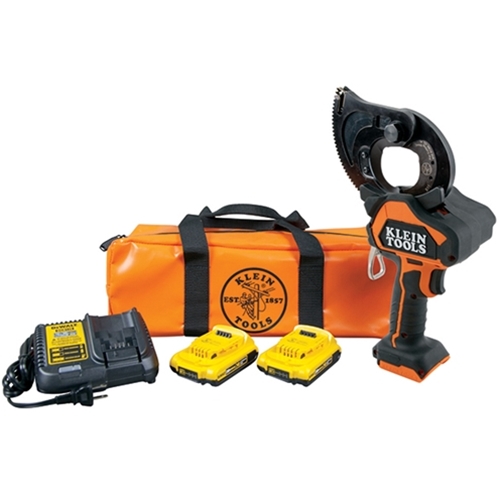 Klein Tools Battery-Operated EHS Closed-Jaw Cable Cutter Kit BAT20GD1