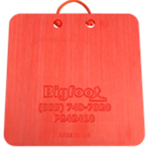 Bigfoot Composite Outrigger Pad 18x18 (1-inch Thick, Orange) P181810.OR