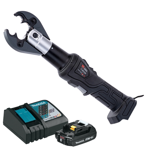Huskie 18V(Makita) 6 Ton Inline Compression Tool Kit With BG Jaw & 12VDC Charger IL-MK7NDBGDC