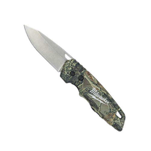 Milwaukee FASTBACK ™ Camo Spring Assisted Knife With Drop Point Blade 48-22-1524
