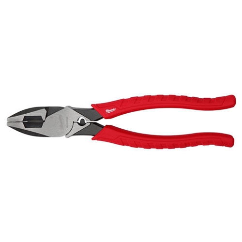 Milwaukee 9 Inch High Leverage Lineman's Pliers With Crimper And Comfort Grip 48-22-6100