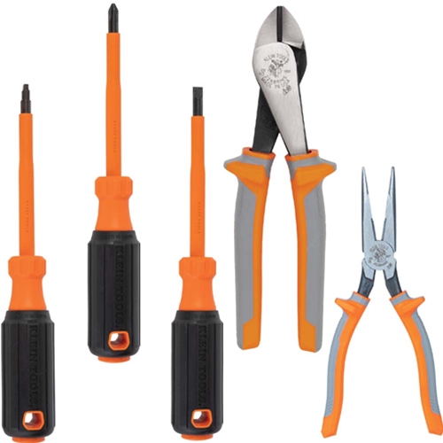Klein 1000V Insulated 5 Piece Tool Set With Cutters Pliers and Screwdrivers 9419R