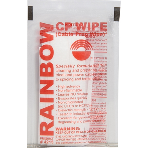 Rainbow Technology Cable Prep Wipes 150 Per Package 4215