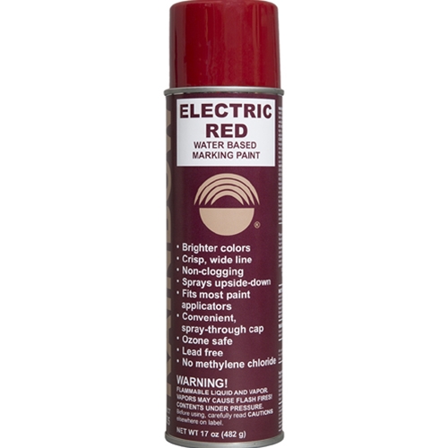 Rainbow Technology Water-Based Marking Paint Electric Red 17 ounce Aerosol Can 4635