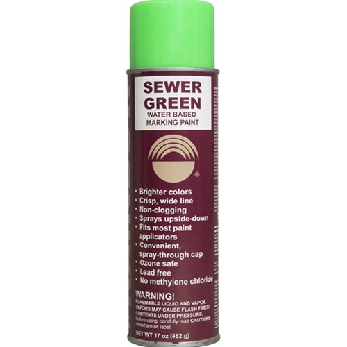 Rainbow Technology Water-Based Marking Paint Sewer Green 17 ounce Aerosol Can 4634