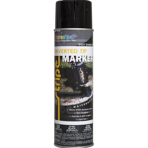Rainbow Technology Water-Based Marking Paint Black 17 ounce Aerosol Can 4639