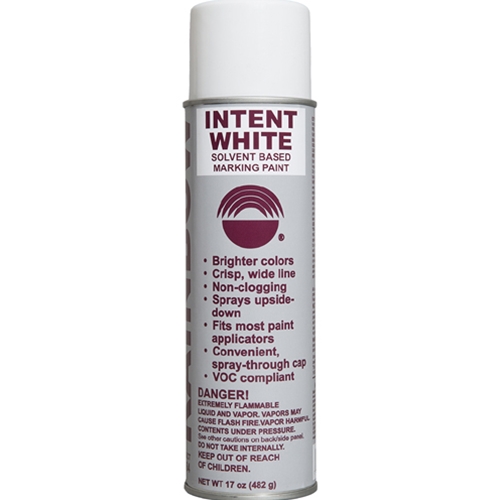 Rainbow Technology Solvent Based Marking Paint Intent White 17 ounce Aerosol Can 4664