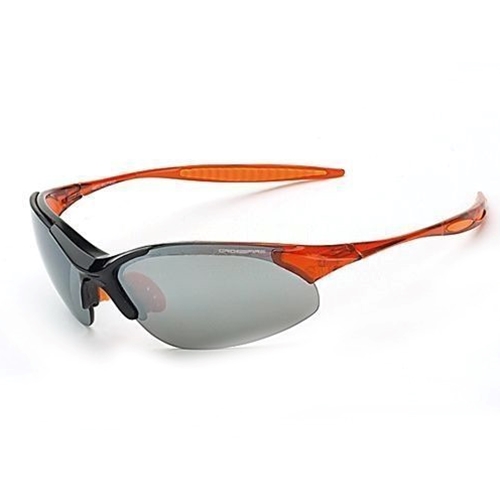 Crossfire Cobra Silver Mirror Lens With Crystal Orange Frame Safety Glasses 1583