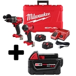 Milwaukee M18 FUEL™ 1/2" Hammer Drill & 1/4" Impact Driver Combo Kit
