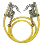 Hastings Grounding Set 1/0 x 6' Cable With 1.5" Aluminum Serrated Jaw Clamps GS2116