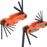 Klein Compact Folding Hex Key Set Two Pack - SAE and Metric 70542