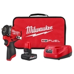 Milwaukee M12 FUEL™ Stubby 3/8" Impact Wrench Kit With One Battery 2562-21