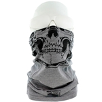 Benchmark FR Face Muffler Gray Skull 3050FRLG-SK