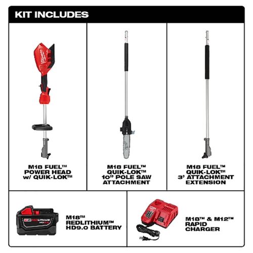 Milwaukee m18 pole saw extension hot sale