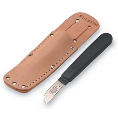 Speed Systems Semi Con Edge Wedge Knife With Leather Sheath SC-10