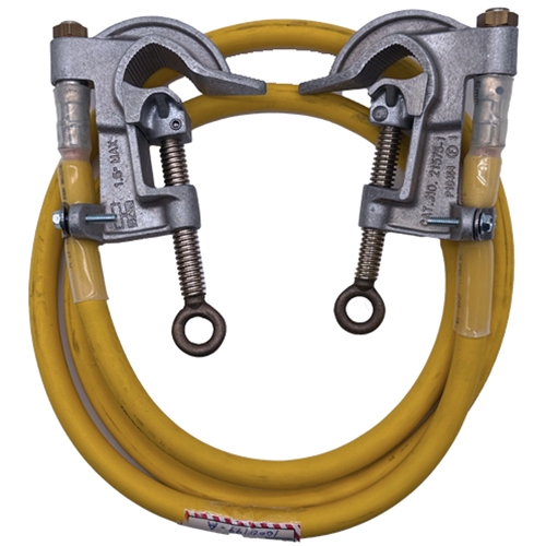 Hastings Grounding Set 2/0 by 12 foot Cable And 1.5 Inch Serrated Jaw Clamps GS2312