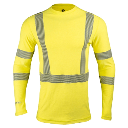 DragonWear PRO DRY Tech LS Hi Vis Yellow Shirt 146344