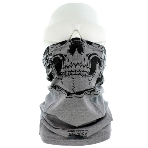 Benchmark FR Face Muffler Gray Skull 3050FRLG-SK